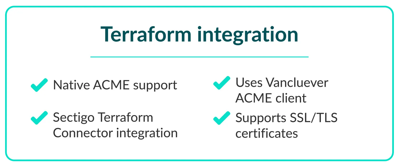 Integration terraform new