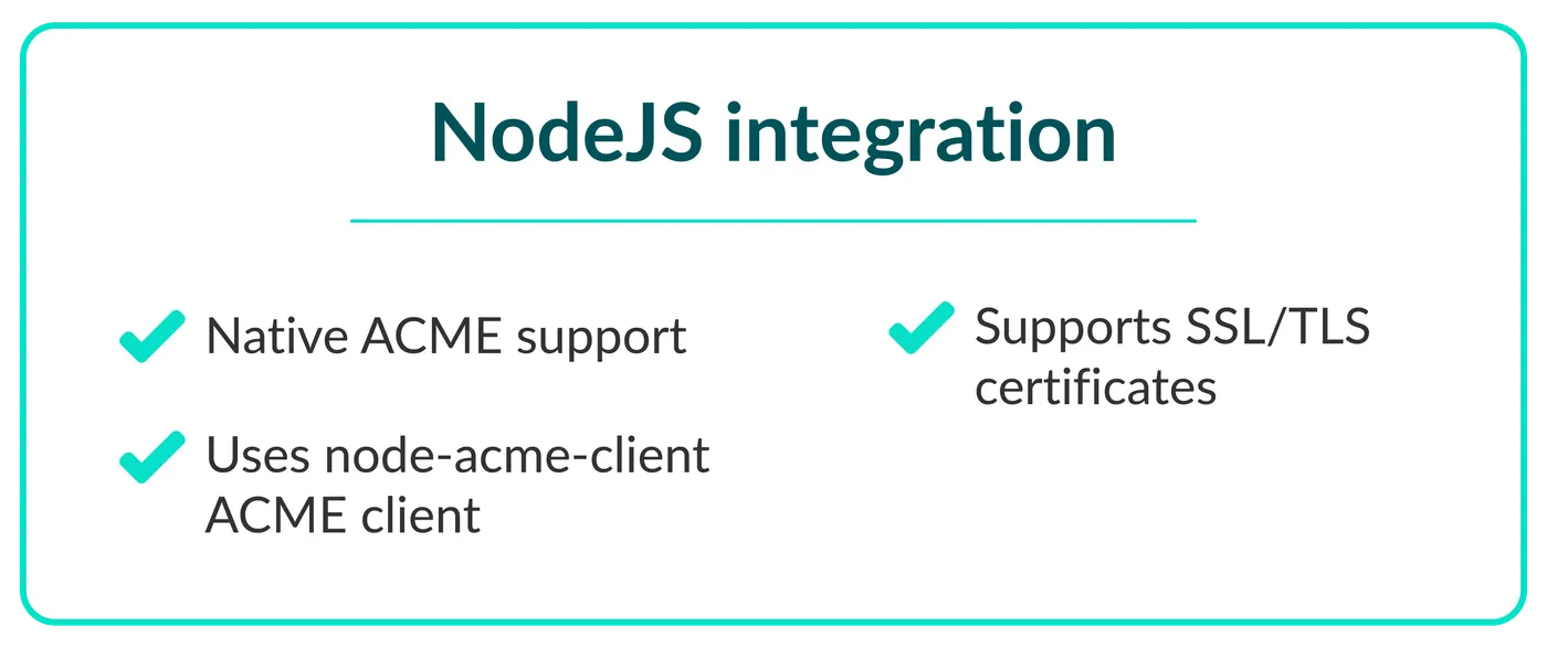 Integrations nodejs new
