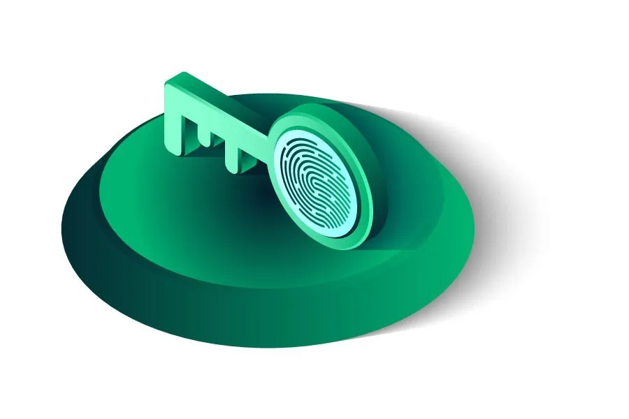 Secure key illustration