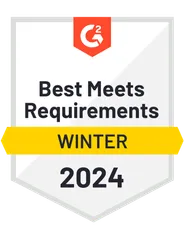 Best meets requirements Winter 2024 Sectigo im G2-Bericht für den Winter 2024 für beste Erfüllung der Anforderungen ausgezeichnet
