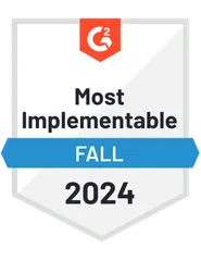 Certificate Lifecycle Management CLM Most Implementable Total Sectigo wird im G2-Herbstbericht 2024 als am besten umsetzbar aufgeführt