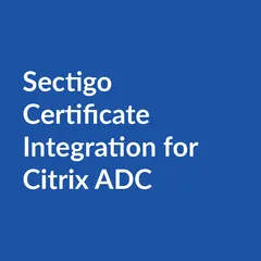Sectigo Certificate Integration for Citrix ADC