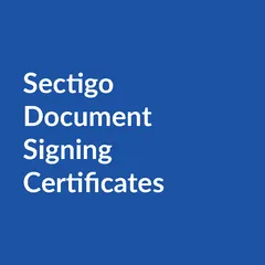 Sectigo Document Signing Certificates
