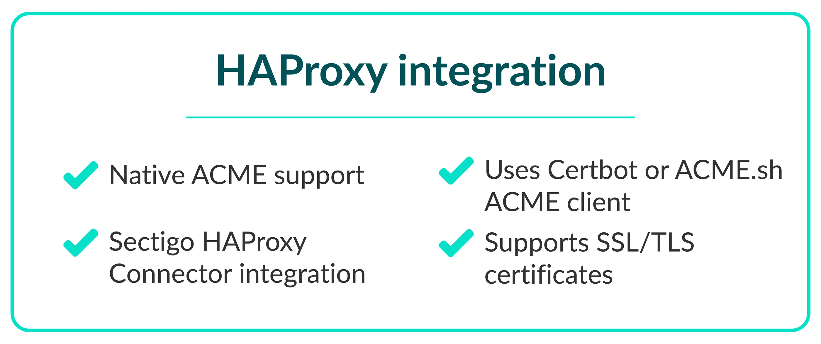 Integrations - HAProxy | Sectigo® Official