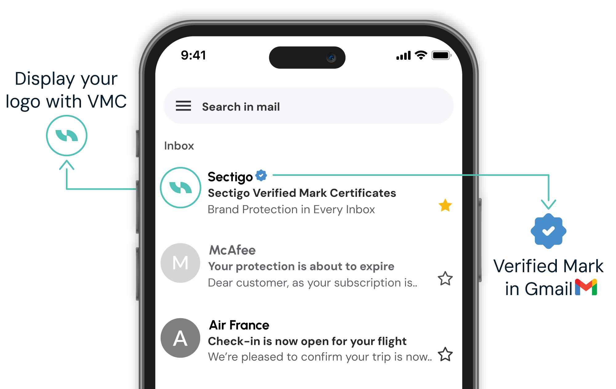Certificate marks illustration