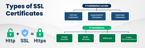 7 different types of SSL certificates