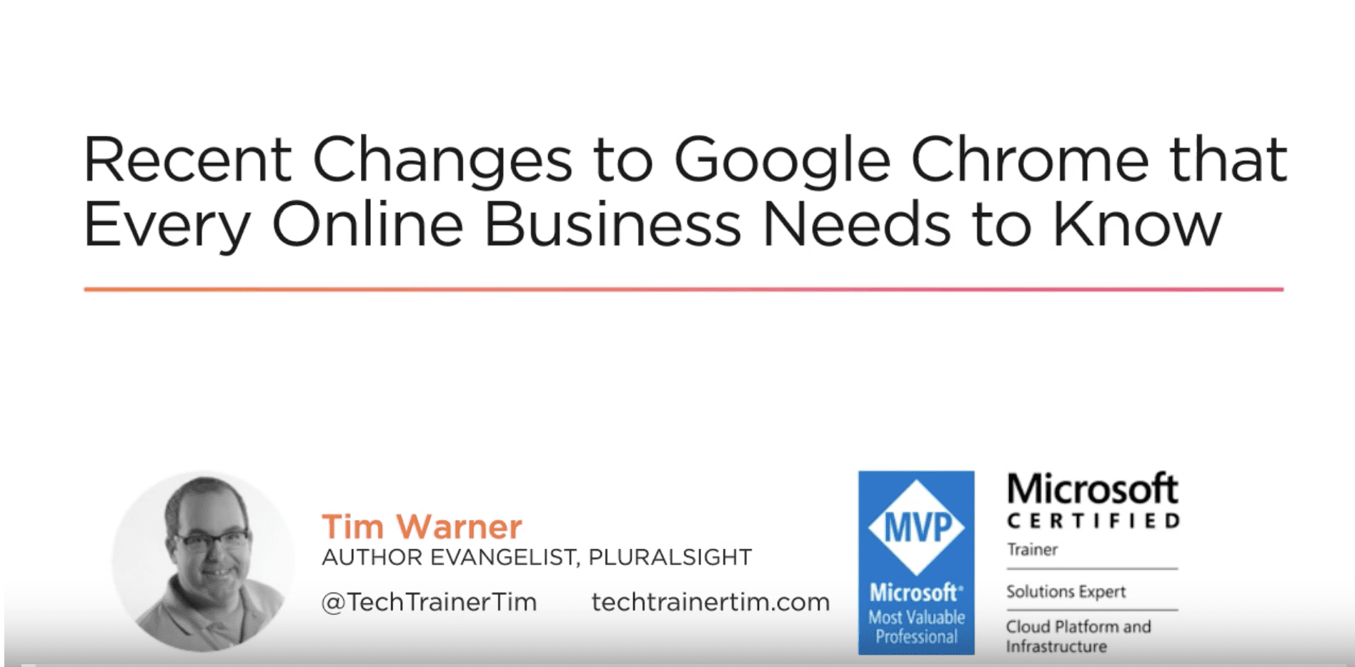 Recent Changes Image to Google Chrome that every online business needs to know
